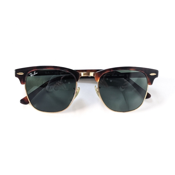 Ray-Ban Tortoise Clubmaster Classic Sunglasses - Picture 1 of 10